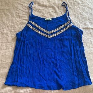 Royal blue spaghetti strap tank